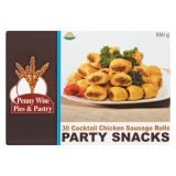 Penny Wise Chicken Sausage Rolls Party Snacks 550gr
