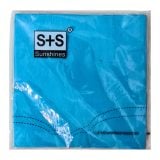 Serviettes Plain Blue 20s