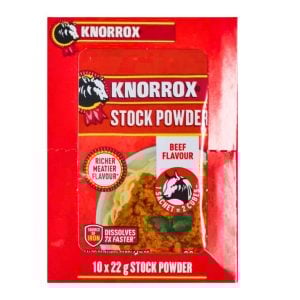 Knorrox Stock Powder Beef Flavour 10x22gr