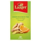 Laager Green Rooibos Citrus And Ginger Flavoured Teabags 20s