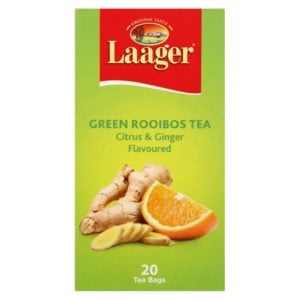 Laager Green Rooibos Citrus And Ginger Flavoured Teabags 20s