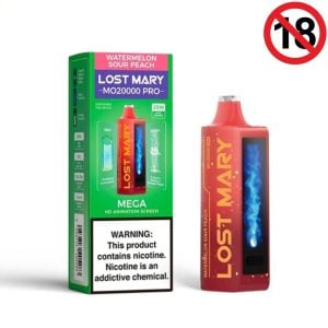 Lost Mary Watermelon Sour Peach Flavoured Vape 20000 Puffs