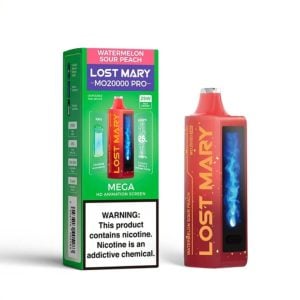 Lost Mary Watermelon Sour Peach Flavoured Vape 20000 Puffs