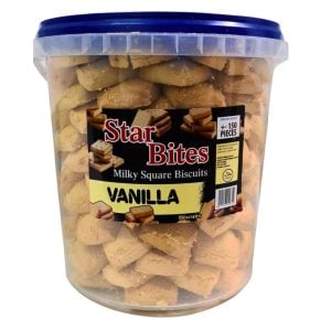 Star Bites Milky Square Biscuits Vanilla +-150 Pieces
