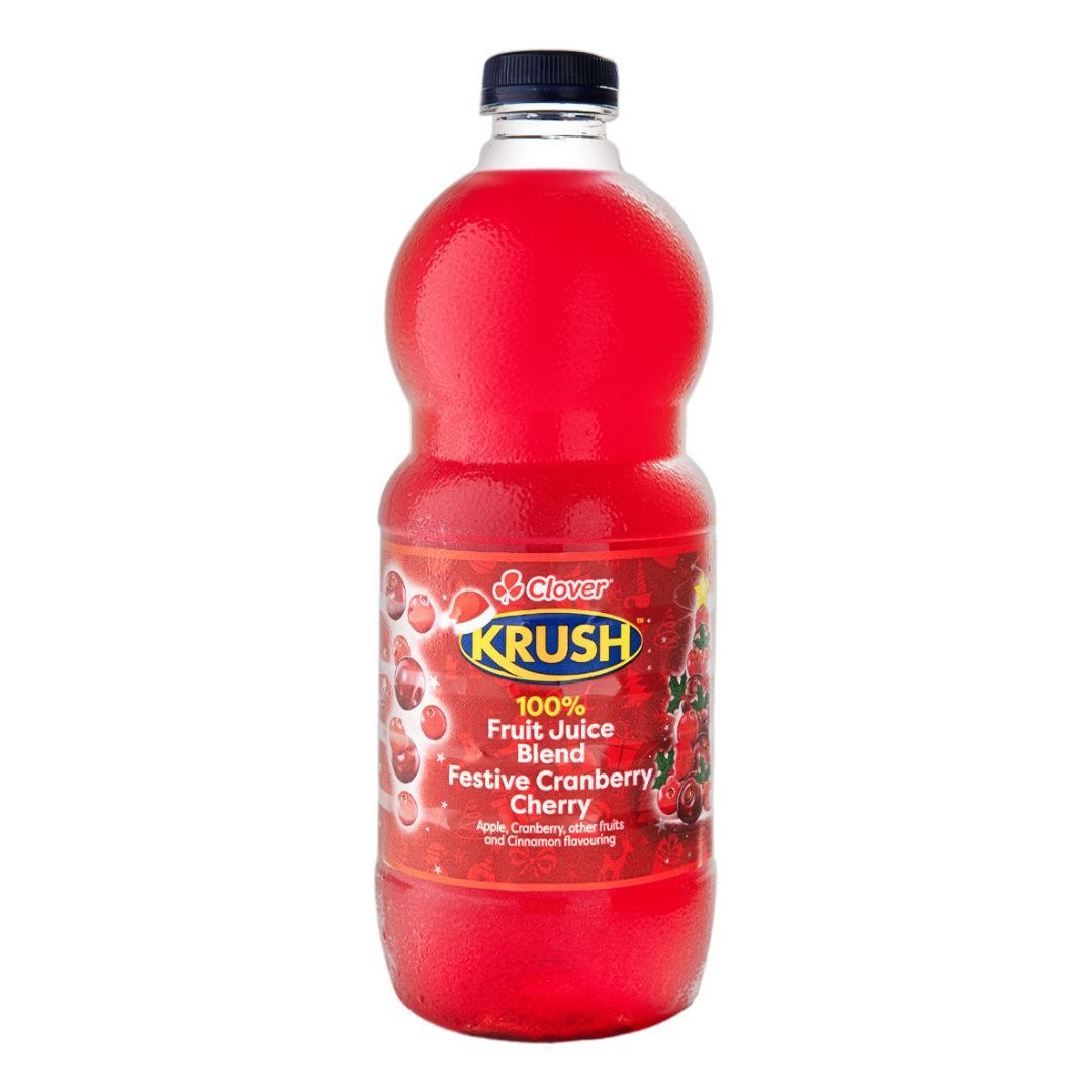 Clover Krush 100% Festive Cherry Fruit Juice Blend 1.5lt