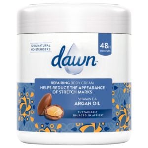 Dawn Vitamin E And Argon Oil Repairing Body Cream 300ml