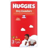 Huggies Dry Comfort Jumbo Pack Size 3 Diapers 60’s