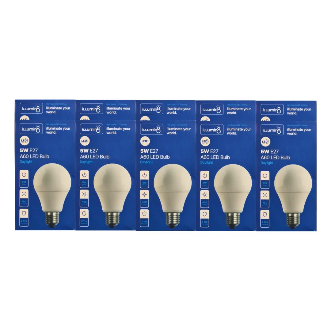 Illumin8 E27 A60 LED Globe 5w 10's