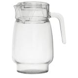 Jug+Lid Glass Round 2lt