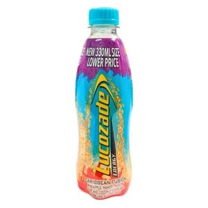 Lucozade Sparkling Glucose Drink Caribbean Fusion Flavoured 330ml