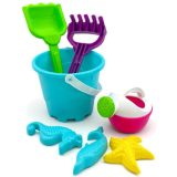 Toy Beach Set 13cm 7pcs - Click On Item For Colour Options