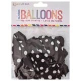 Balloons Black Dotted 10s