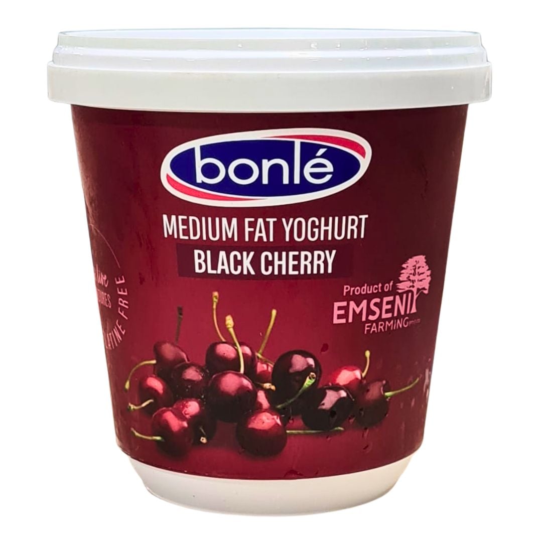 Bonle Medium Fat Black Cherry Yoghurt 1kg