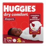 Huggies Dry Comfort Jumbo Pack Size 1 Diapers 96's