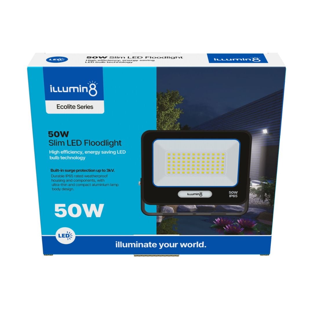 Illumin8 Ecolite Series LED Floodlight Slim 50w