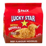 Lucky Star Instant Noodles Beef Flavour 5x65gr