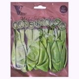 Metalic Balloons 12" Lime 10s