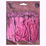 Metalic Balloons 12" Pink 10s