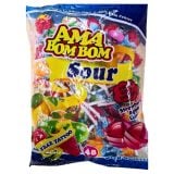 Ama Bom Bom Sour Strawberry , Apple , Lemon Flavoured Lollipop 48s