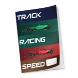 Marlin A4 Pre-Cut Book Cover F1 Racing 5s