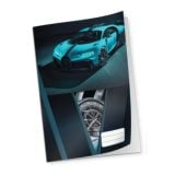 Marlin A4 Pre-Cut Book Cover Blue Bugatti 5s