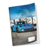 Marlin A4 Pre-Cut Book Cover Green And Blue Porsche 5s