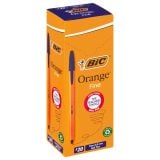 Bic Orange Smooth Writing Ball Point Pen Fine Blue 20s