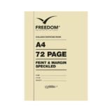 Freedom College Exercise Book A4 72 Page 17mm Speckled