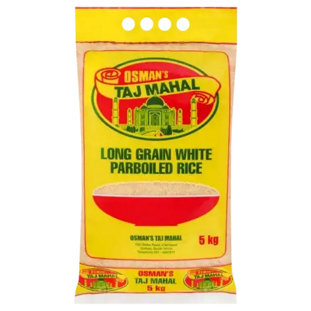 Osmans Taj Mahal Long Grain White Parboiled Rice 5kg