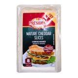 President Mature Cheddar Cheese 8 Slices
