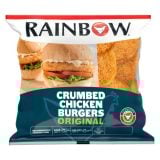 Rainbow Crumbed Chicken Burgers Original 1kg