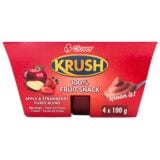 Clover Krush Apple And Strawberry Puree Blend 4x100gr