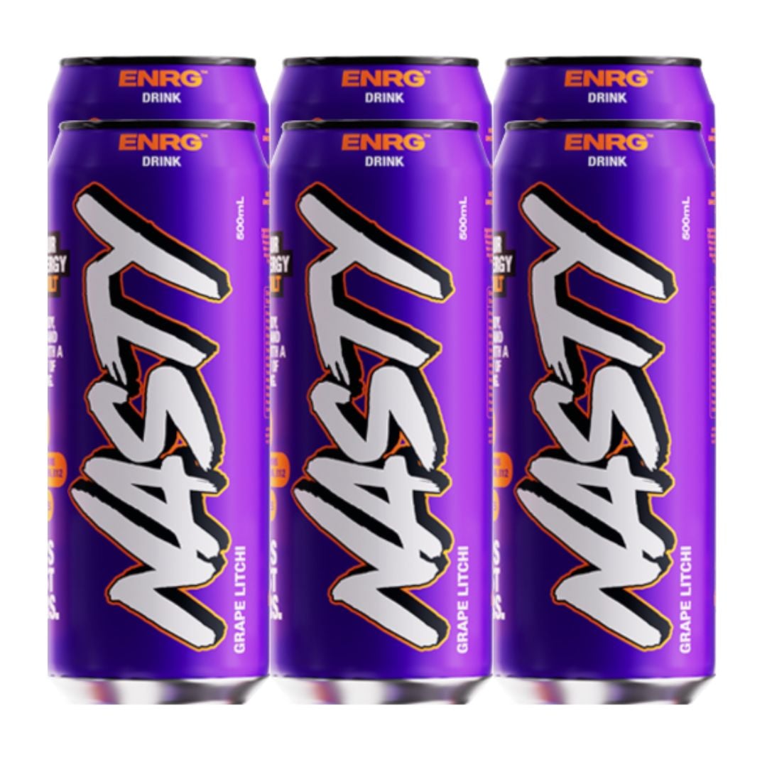 Nasty Energy Grape Litchi Flavour 6x500ml