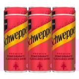 Schweppes Pomegranate Flavour Soft Drink Can 6x300ml