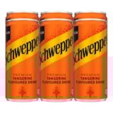 Schweppes Tangerine Flavour Soft Drink Can 6x300ml