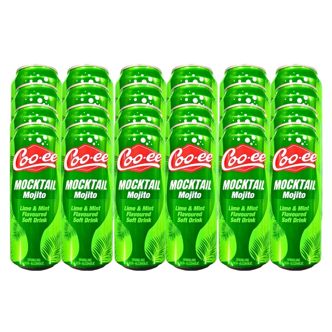 Coo-ee Mocktail Mojito Lime And Mint Flavour 24x500ml