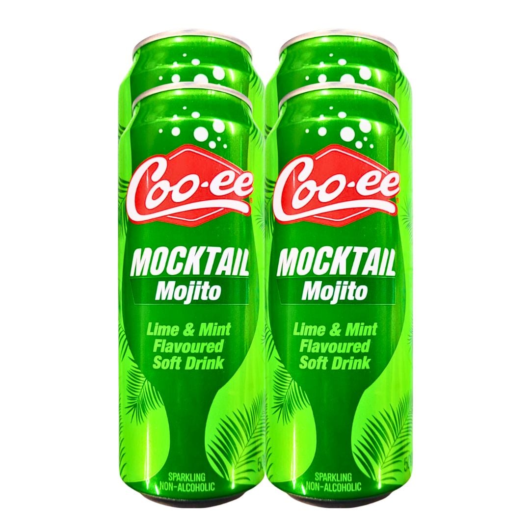 Coo-ee Mocktail Mojito Lime And Mint Flavour 4x500ml