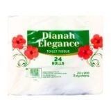 Dianah Elegance Toilet Roll 200 Sheets 2 Ply 24s