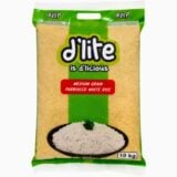 D'lite Medium Grain Parboiled White Rice 10kg
