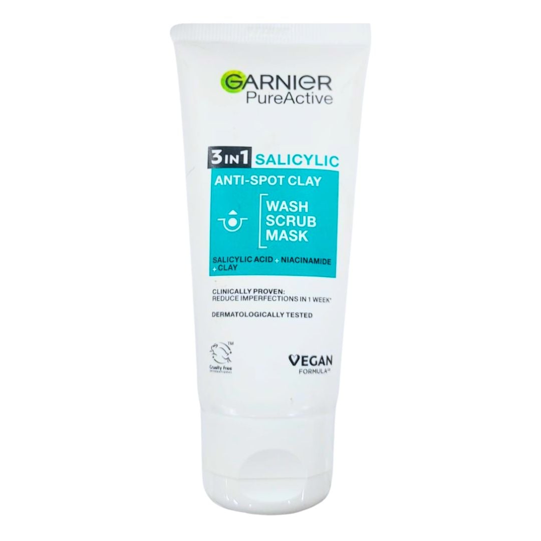 Garnier PureActive 3 In 1 Salicylic Wash Scrub Mask 50ml