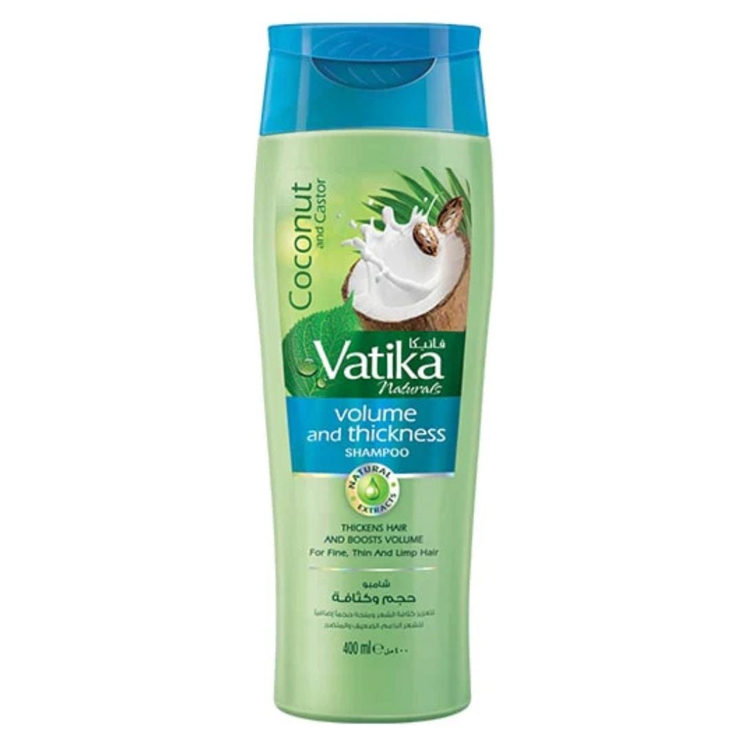 Vatika Naturals Volume And Thickness Coconut And Castor Shampoo 400ml