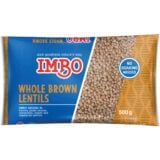 IMBO Whole Brown Lentils 500gr