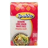 Spekko Jasmine Long Grain White Rice Premium Grade 1kg