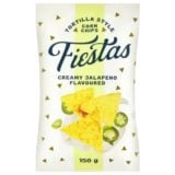 Fiestas Creamy Jalapeno Flavoured Tortilla Corn Chips 150gr