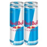 Red Bull Energy Drink Sugar Free 4x250ml