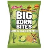 Willards Big Korn Bites Lime And Black Pepper Flavour 50gr