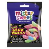 Mister Sweet Bag Sour Glow Worms Sweets 60gr