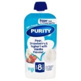 Purity Pouch Pear , Strawberry And Yoghurt With Vanilla 150ml