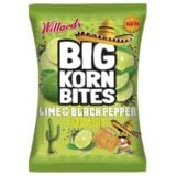 Willards Big Korn Bites Lime And Black Pepper Flavour 120gr