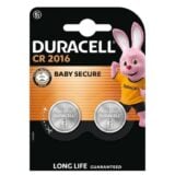 Duracell Lithium Coin Batteries CR 2016 2's
